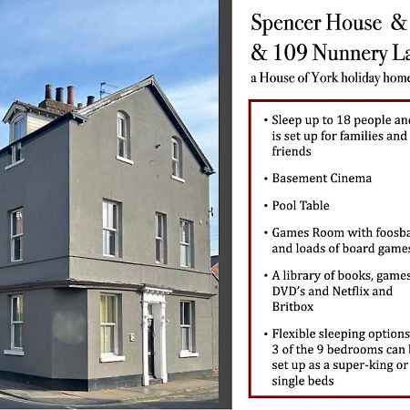 Spencer House & 107 & 109 Nunnery Lane Villa York Dış mekan fotoğraf